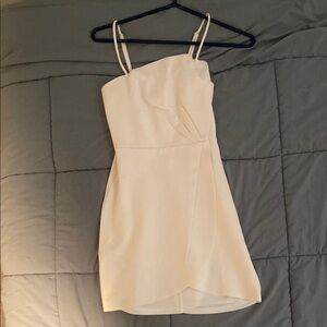 White Asymmetrical Dress